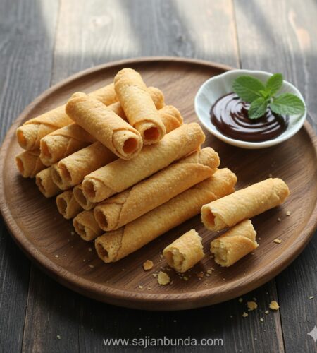 Resep Cara Membuat Kue Egg Roll Garing Renyah Dan Enak